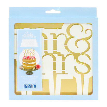 PME Cake Topper Cutter - Mr. & Mrs. Modern