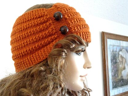 Knitting PATTERN Headband Womens Ear Warmer