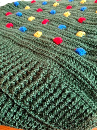 Festive Light Crochet Blanket