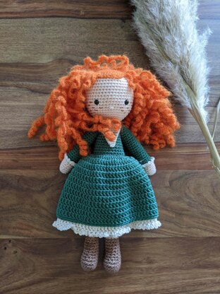 Scottish princess - crochet doll