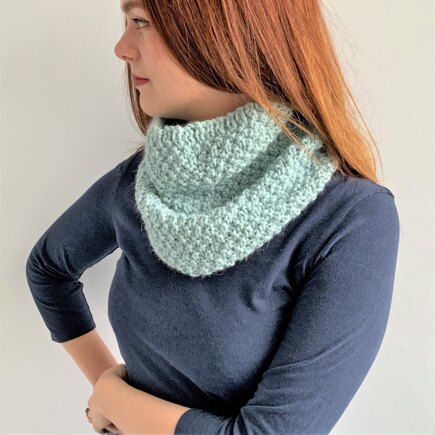 Glacier Blue cowl #2