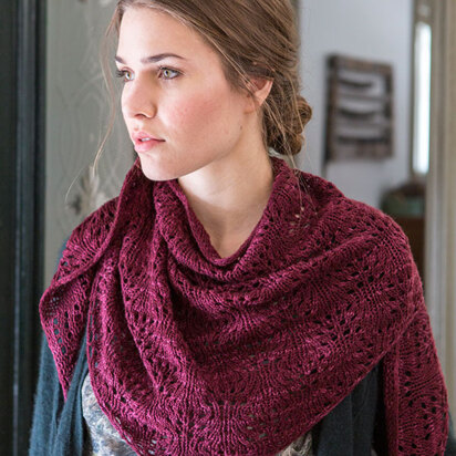 Ceonothus Shawl in Berroco Artisan