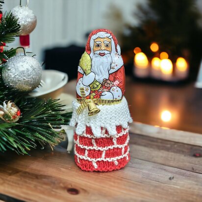 Christmas Chimney Holder for Lindt chocolate Santa
