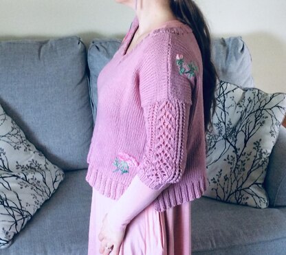 Peonies Pullover