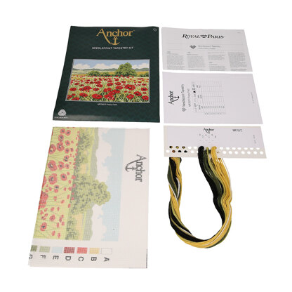 Anchor Poppy Field Tapestry Kit