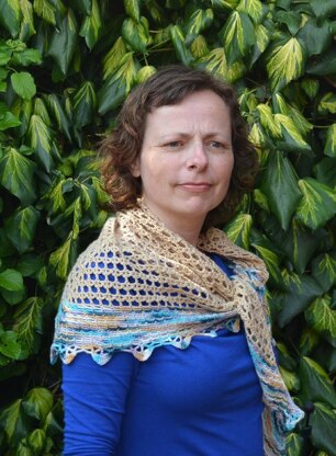 Tender sandstorm shawl
