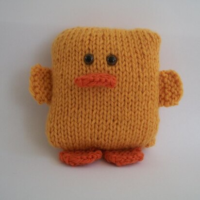 Stockinette Stitch Duck - knitting pattern