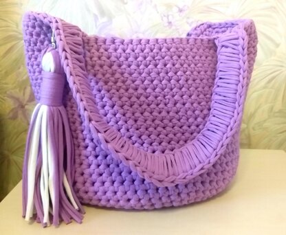 Crochet Purple Bag