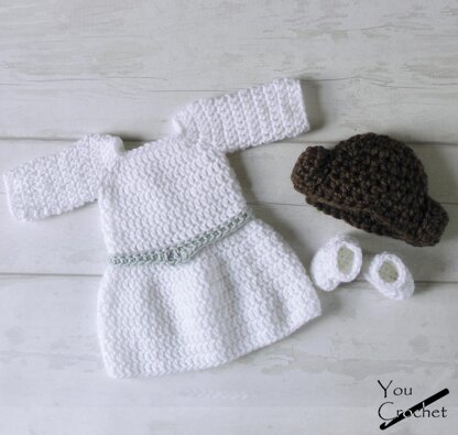 You Crochet Princess Leia Dress Set