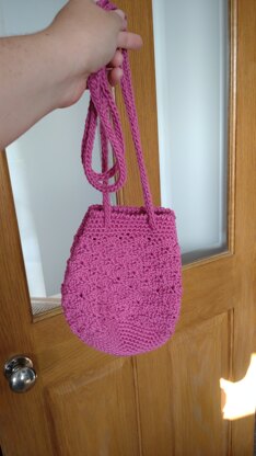 Rosette Drawstring Bag