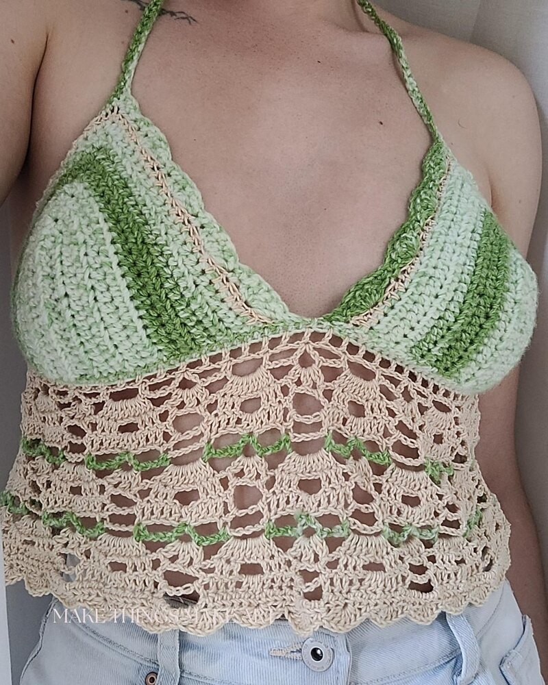 Daisy Bralette Crochet pattern by Amanda