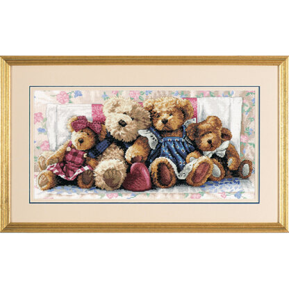 Dimensions A Row Of Love Cross Stitch Kit - 46cm x 23cm