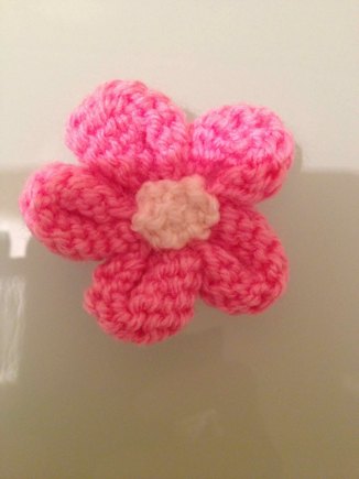 Knitted Flower Tutorial #2