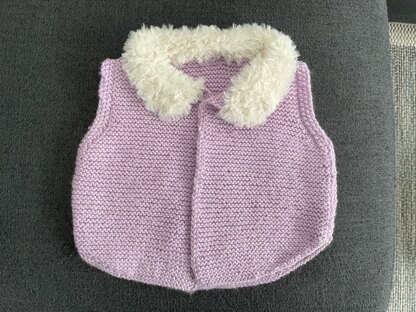 Baby Furry Collar Waistcoat