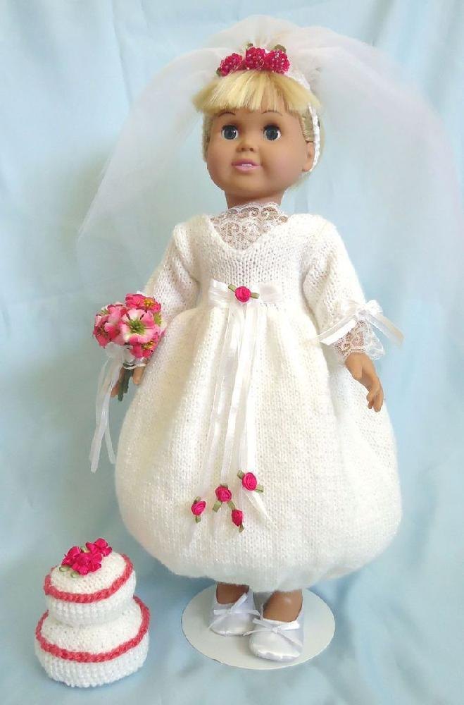A Charming Wedding, Knitting Patterns fit American Girl and other 18-Inch  Dolls Knitting pattern by Frugal Knitting Haus | LoveCrafts