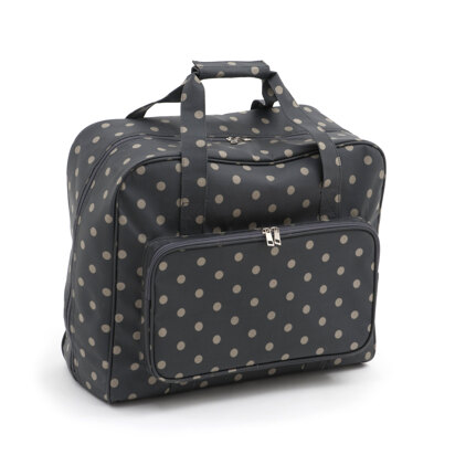 Hobbygift Charcoal Polka Dot Sewing Machine Bag
