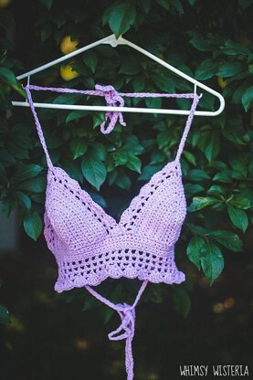 Nerida Scalloped Crochet Top