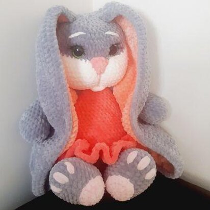 Amigurumi bunny, Crochet rabbit, Bunny with long ears