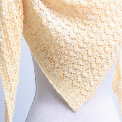 Vertical Sunshine Shawl - knitting pattern
