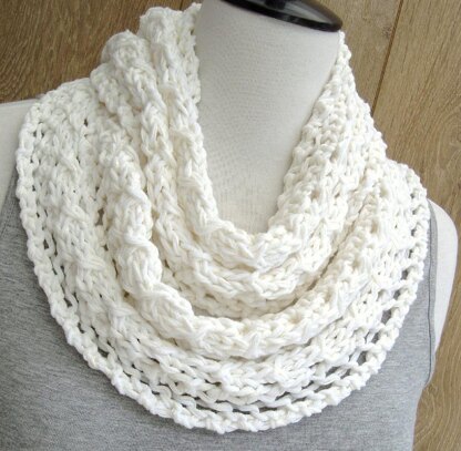 Spring Lace Infinity Scarf