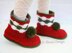 Christmas Children's Pom-Pom Boots