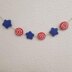 4th of July garland crochet