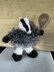 Mini Badger Playing Tennis Ferrero Rocher/Lindor Chocolate Cover/Stuffed/Hanging ornament/Toy