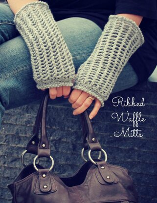 Ribbed Waffle Mitts