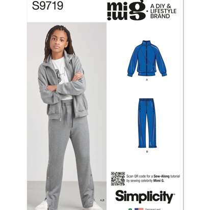 Simplicity Boys' Knit Jacket and Pants by Mimi G Style S9719 - Sewing Pattern