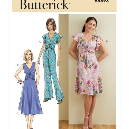 Butterick Misses' Dress and Jumpsuit B6893 - Sewing Pattern