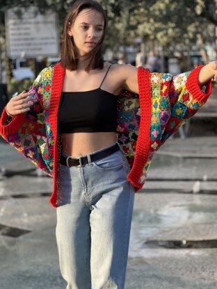 Mosaic Cocoon Shrug