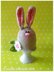 Eierwärmer Hase, egg cozy rabbit