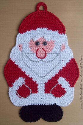 039 Santa Claus, Father Christmas, Father Frost Decor or Potholder Ravelry