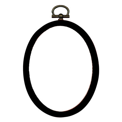 Permin 3 x 4 Inch Black Oval Flexi-Hoop