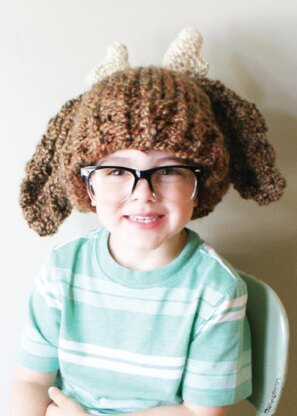 Chunky Deer Hat in Toddler, Child and Adult Sizes (hat012)