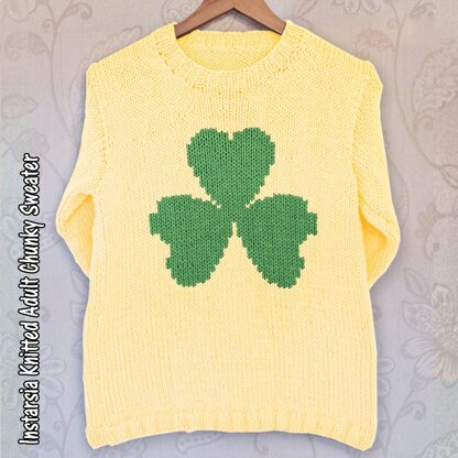 Intarsia - Three Leaf Clover - Chart Only