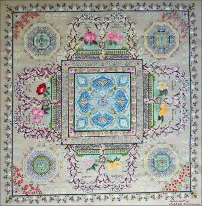 Chatelaine The Rosarium Mandala Cross Stitch Chart - 2002025 -  Leaflet