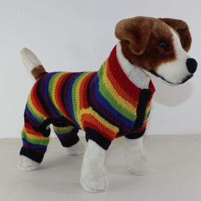 Dog Rainbow Stripe Onesie