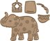 Spellbinders Shapeabilities Die D-Lites - Elephant Festival