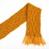 Double Mustard, a reversible cabled scarf