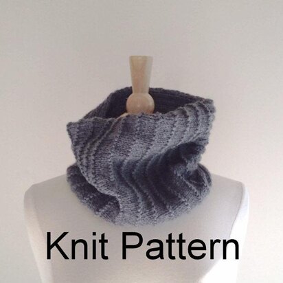 Rib It knit cowl scarf