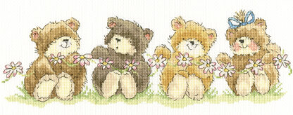 Bothy Threads Daisy Chain by Margaret Sherry Cross Stitch Kit - 33 x 12cm