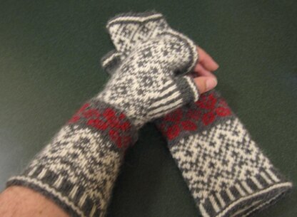 The Romance of Fair Isle, Fingerless Gloves