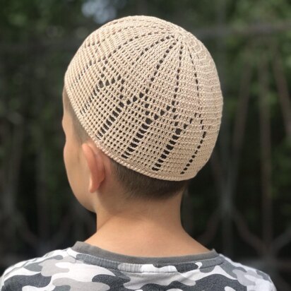 Unisex crochet chemo skull cap for adults