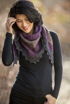 Cascade Yarns DK603 Dark Sky Shawl (Free)