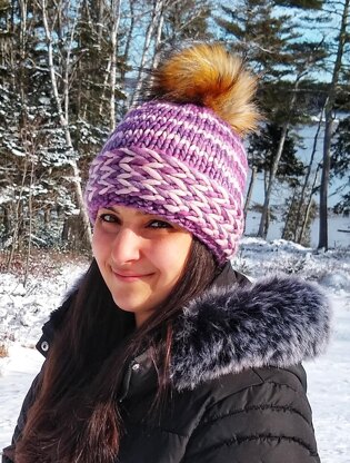 Banded Braids Beanie