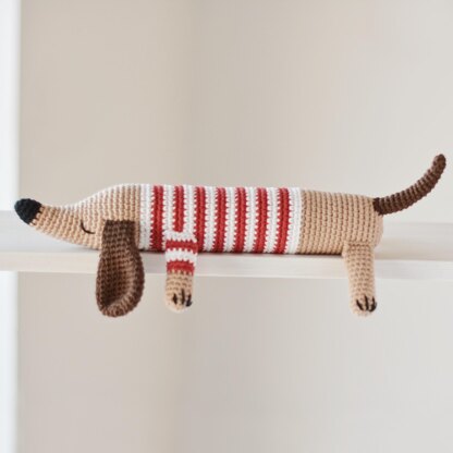 Hotdog the Dachshund Crochet Pattern Amigurumi