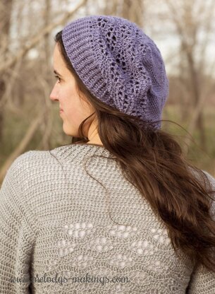 Wisteria Slouch Hat ~ Crochet Version