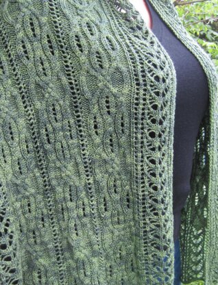 Clifton Cable Lace Shawl