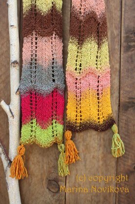 Autumn Joy Lace Scarf